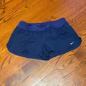 Nike Shorts Nike Womens Navy Blue Standard Solid Element Swim